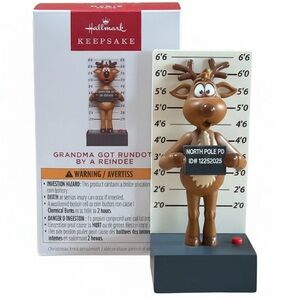 Hallmark 2025 GRANDMA GOT RUN OVER BY A REINDEER Ornament Magic Sound